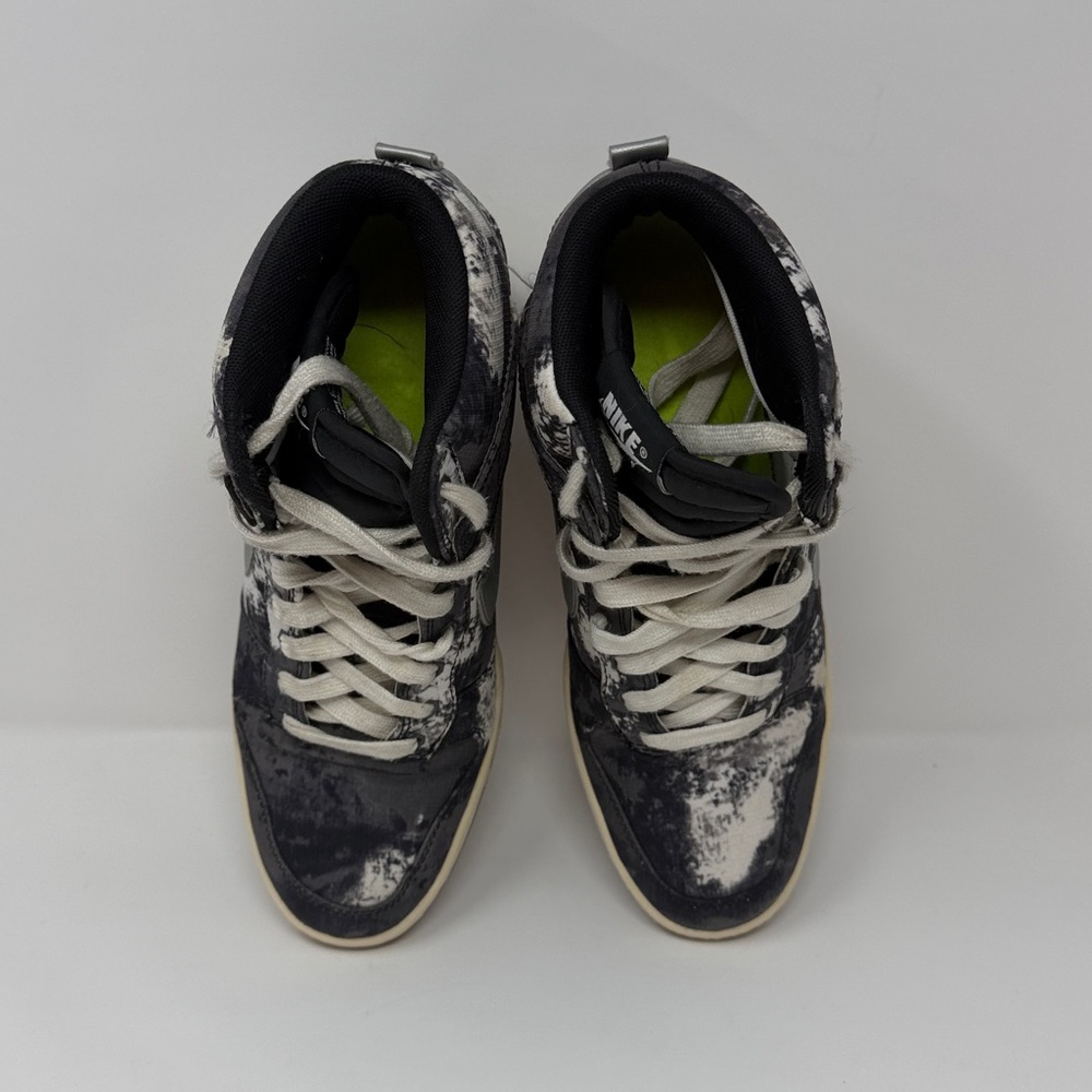 Nike Women's Dunk Sky Hi Hidden Wedge Sneakers - Black/White - 8 - Picture 5 of 8